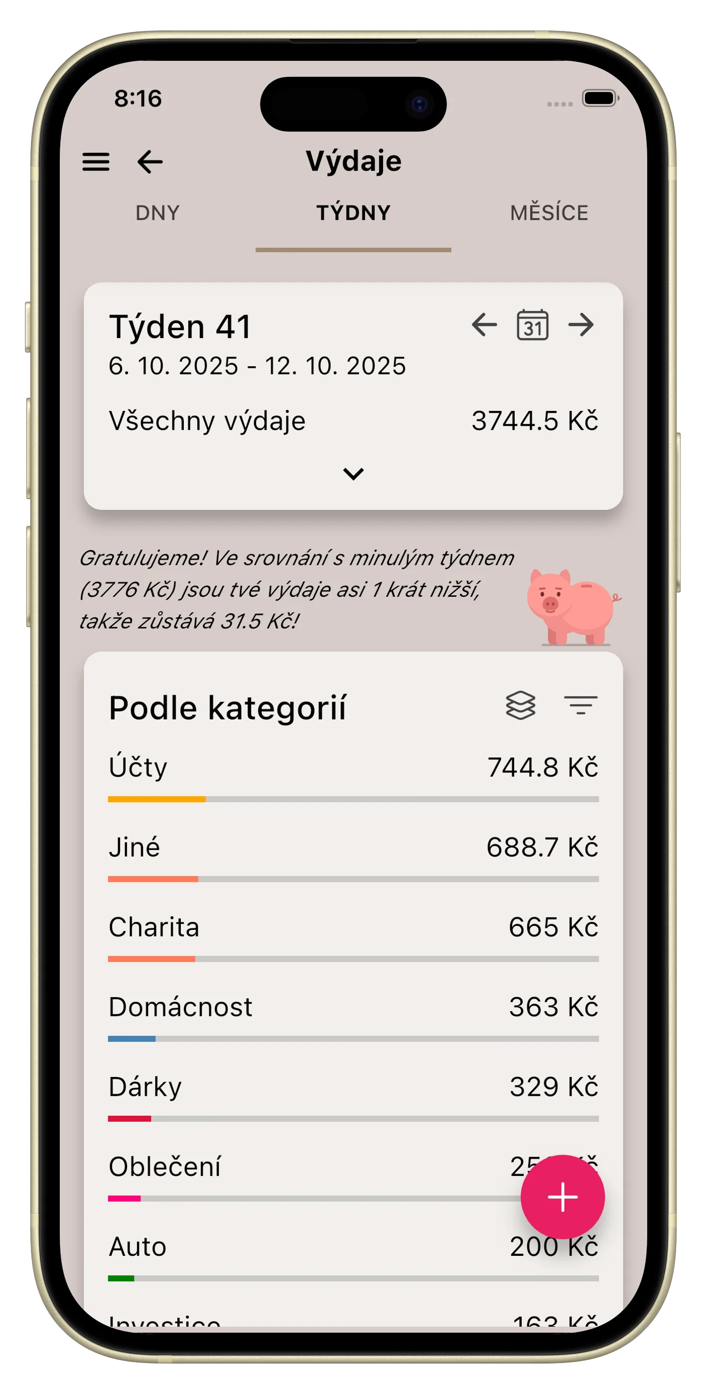 Denní, týdenní, měsíční statistiky a reporty
